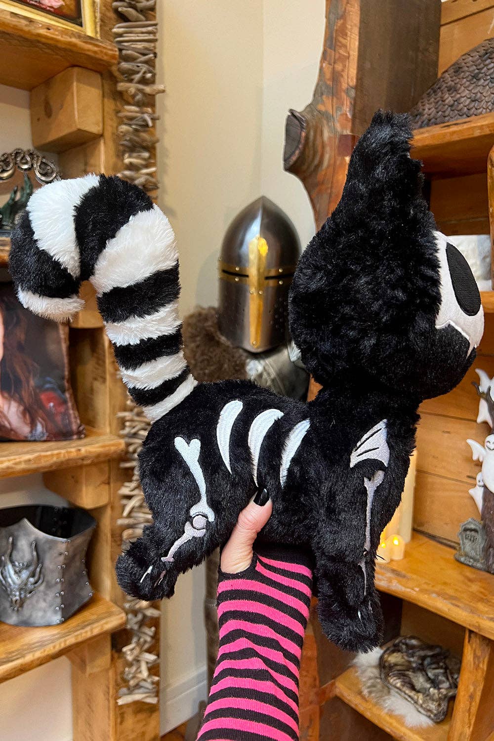 Skelekitty Plush Toy [Deluxe] | Hail Dark Aesthetics