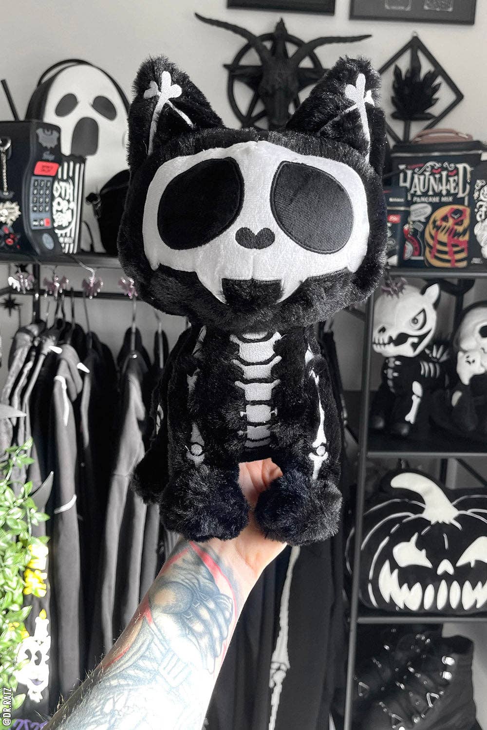 Skelekitty Plush Toy [Deluxe] | Hail Dark Aesthetics